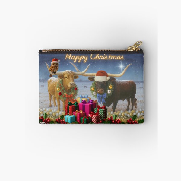 Item preview, Christmas Longhorns  designed and sold by Caroline Communications LLC.