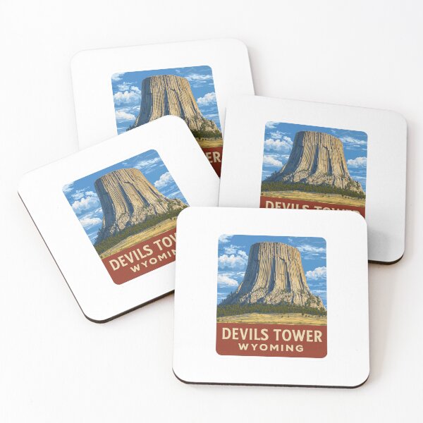 Item preview, Devils Tower Wyoming National Monument Volcanic Rock Climbing Vintage designed and sold by Blurbean.