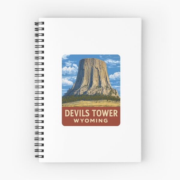 Item preview, Devils Tower Wyoming National Monument Volcanic Rock Climbing Vintage designed and sold by Blurbean.