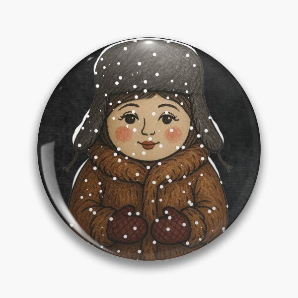 Item preview, Winter Matryoshka in Ushanka Hat designed and sold by Russian101.