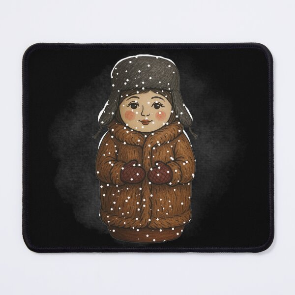 Item preview, Winter Matryoshka in Ushanka Hat designed and sold by Russian101.