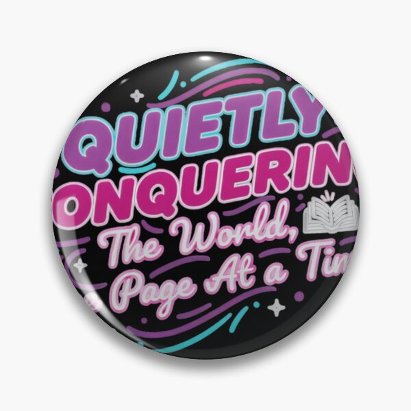 Item preview, Quietly Conquering The World - Book Lover Typography Art designed and sold by NovaBou.