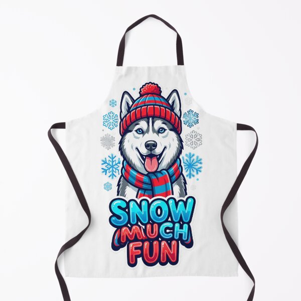 Item preview, SNOW MUCH FUN Cute Winter Husky designed and sold by Quillway.
