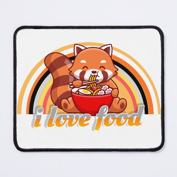 Item preview, Cute Red Panda Celebrates Mealtime Fun designed and sold by the wellness script.