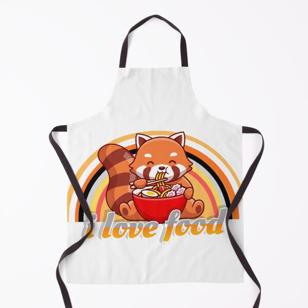 Item preview, Cute Red Panda Celebrates Mealtime Fun designed and sold by the wellness script.