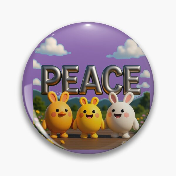 Item preview, PEACE – 3D Cute & Funny Pohang Steel Scene | Whimsical Korea Illustration, designed and sold by PaintMeWorld.