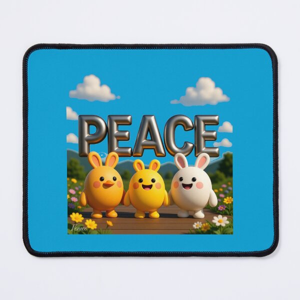 Item preview, PEACE – 3D Cute & Funny Pohang Steel Scene | Whimsical Korea Illustration, designed and sold by PaintMeWorld.