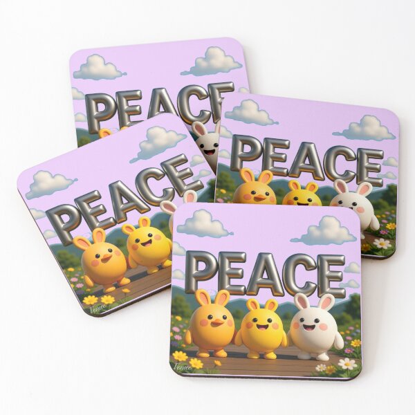 Item preview, PEACE – 3D Cute & Funny Pohang Steel Scene | Whimsical Korea Illustration, designed and sold by PaintMeWorld.