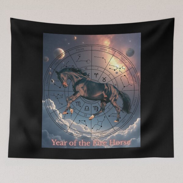 Item preview, Year Of The Fire Horse Zodiak 2026 designed and sold by PatiCreate.