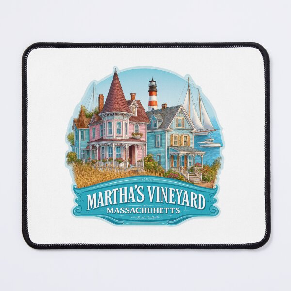 Item preview, Martha's Vineyard Massachusetts Victorian Houses Lighthouse New England designed and sold by Blurbean.