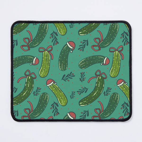 Item preview, Festive Christmas Pickle Pattern, Dark Green designed and sold by tanyadraws.