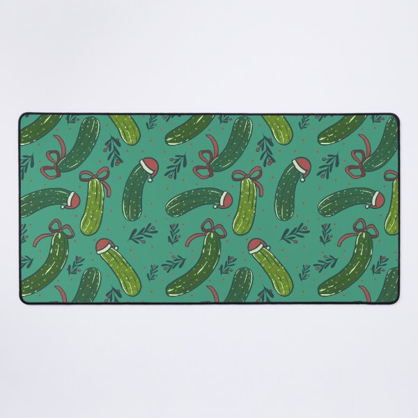 Item preview, Festive Christmas Pickle Pattern, Dark Green designed and sold by tanyadraws.