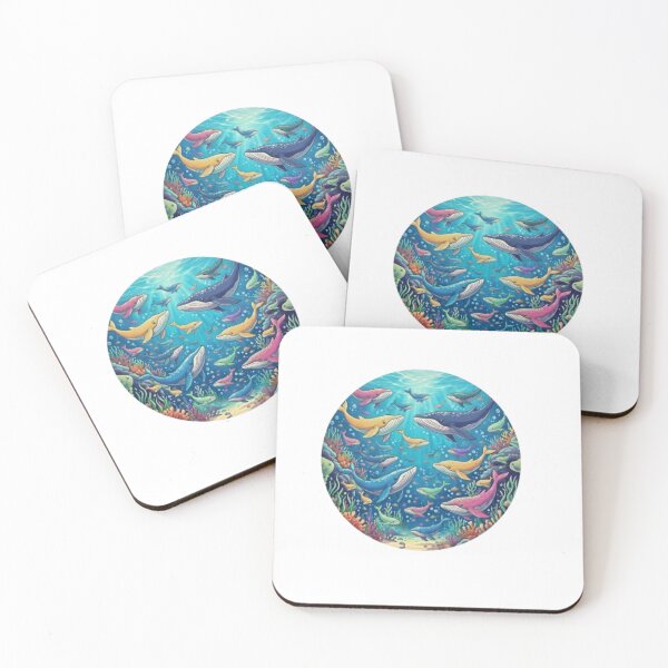 Item preview, pod of whales designed and sold by PP&RAINBOW SHOP.