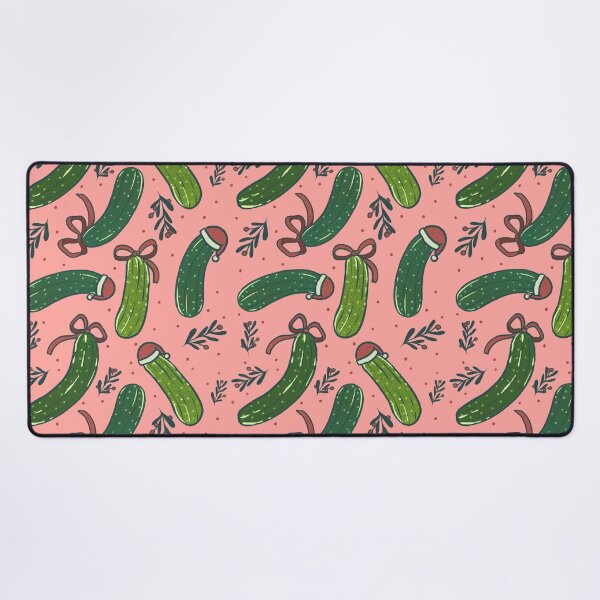 Item preview, Festive Christmas Pickle Pattern, Pink designed and sold by tanyadraws.