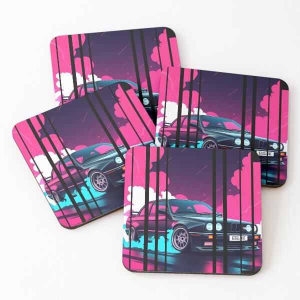 Item preview, B.W30 the Power of the 3 series drifting with neon smoke, retro 80s 4 designed and sold by Neon G.