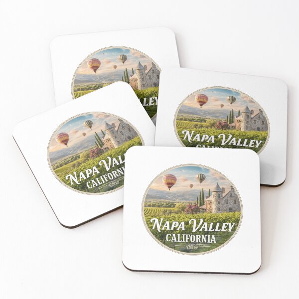 Item preview, Napa Valley California Wine Country Hot Air Balloons Vineyard Château designed and sold by Blurbean.