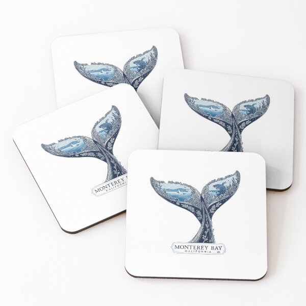 Item preview, Monterey Bay California Whale Tail Marine Life Ocean Conservation Sticker designed and sold by Blurbean.