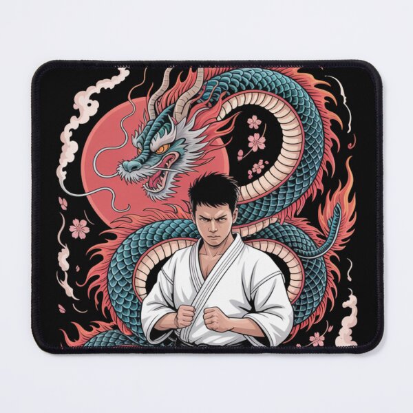 Item preview, Karate Samurai Spirit – Japanese Dragon Tattoo Streetwear Design (Jarste Style) designed and sold by AndrewYoko.