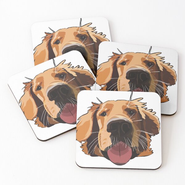 Item preview, Goofy Golden Retriever designed and sold by BrandMuffinStudio.