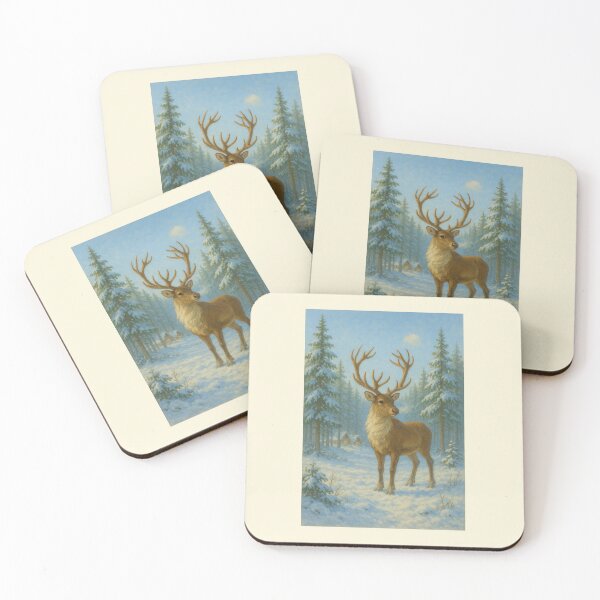 Item preview, North Pole Reindeer, Frostwick Woods designed and sold by Novel Works Studio.