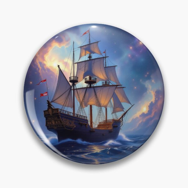 Item preview, Majestic Sailing Ship at Sunset – Romance, adventure & golden light on the open sea designed and sold by FotoworldEdel.