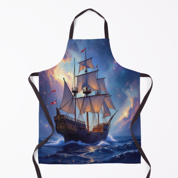 Item preview, Majestic Sailing Ship at Sunset – Romance, adventure & golden light on the open sea designed and sold by FotoworldEdel.