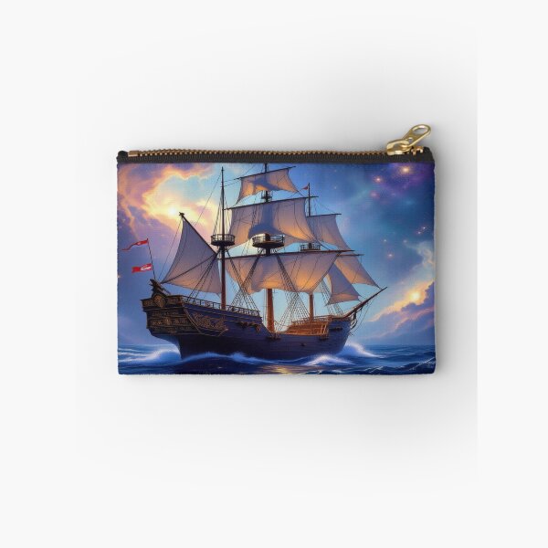 Item preview, Majestic Sailing Ship at Sunset – Romance, adventure & golden light on the open sea designed and sold by FotoworldEdel.
