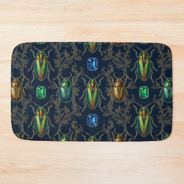 Item preview, Luxury Jewel Beetles And Gemstones Entomology Pattern designed and sold by DreamLeafCo.