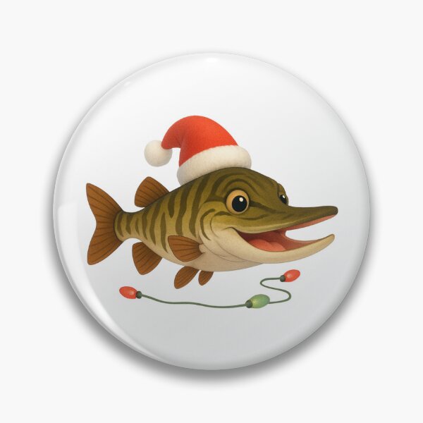 Item preview, Christmas Tiger Muskellunge Fish designed and sold by Sillytoe.