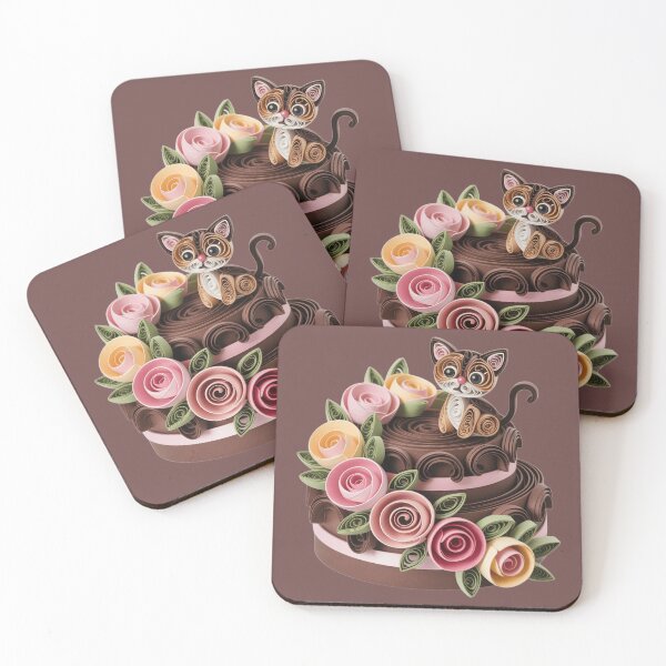 Item preview, Chocolate cake,style quilling. designed and sold by elegantpaterns.