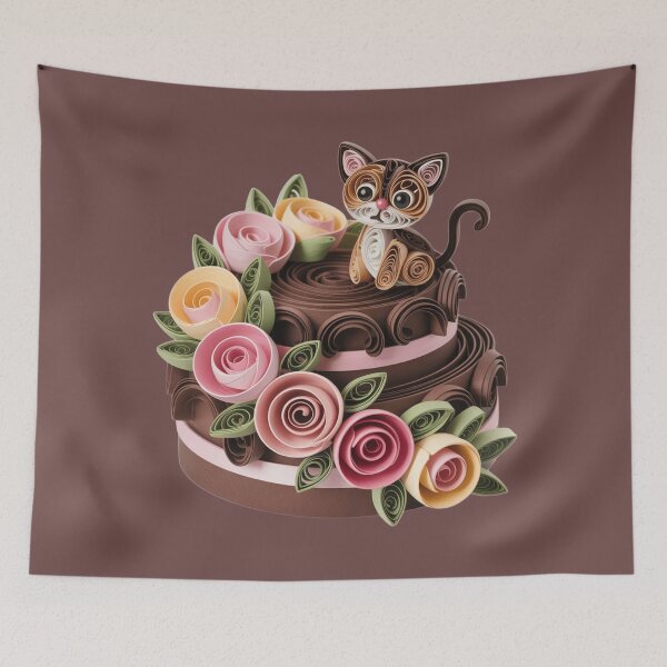 Item preview, Chocolate cake,style quilling. designed and sold by elegantpaterns.