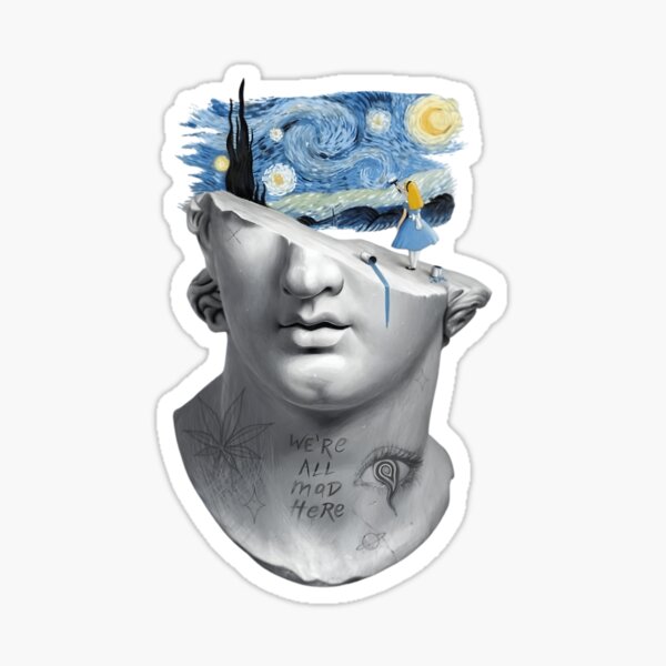 Item preview, Alice In Starry Night Surreal Bust Design designed and sold by HauteTrend.