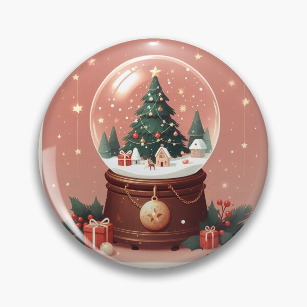 Item preview, Illustrative Christmas Snow Globe designed and sold by ArtisticFerns.