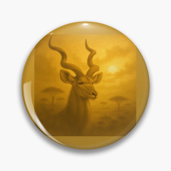 Item preview, Kudu of the Rising Sun – Spiral Horn Dawn Spirit | GeoWild Designs designed and sold by GeoWild Designs.