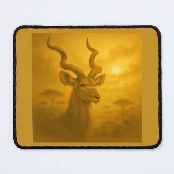 Item preview, Kudu of the Rising Sun – Spiral Horn Dawn Spirit | GeoWild Designs designed and sold by GeoWild Designs.