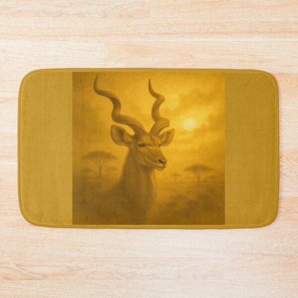 Item preview, Kudu of the Rising Sun – Spiral Horn Dawn Spirit | GeoWild Designs designed and sold by GeoWild Designs.