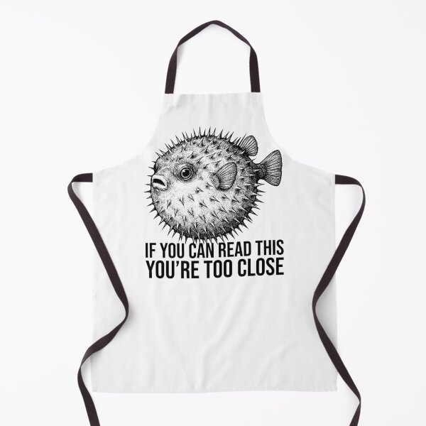 Item preview, If You Can Read This You’re Too Close – Funny Pufferfish Design designed and sold by xndrlab.