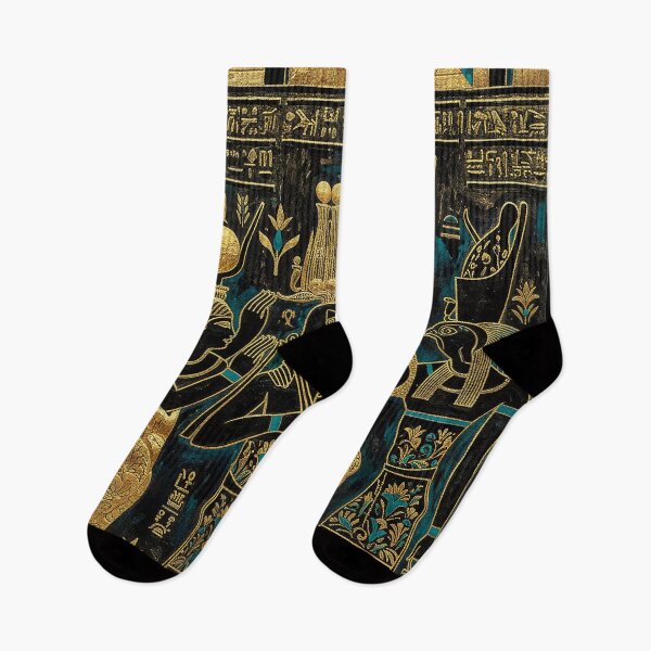 Item preview, Divine Gathering of Pharaoh Osiris and the Gods | Egyptian Revival Art Deco Nouveau Style | Luxury Gallery Art Print designed and sold by Vintage Poster Gallery.