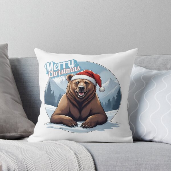 Item preview, Christmas Bear Cheer – Cozy Mountain Wildlife Holiday Art designed and sold by MiszungART.