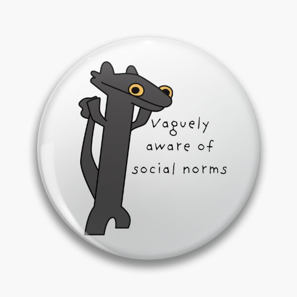Item preview, Vaguely Aware of Social Norms Funny Creature designed and sold by lea-lani.