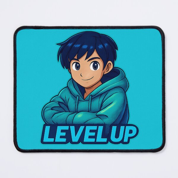 Item preview, Level Up Anime Kid – Gaming Aesthetic Sticker designed and sold by Craftrix.