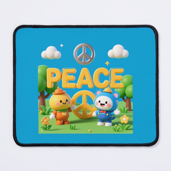 Item preview, PEACE – 3D Cute & Funny Pohang Steel Scene | Whimsical Korea Illustration, designed and sold by PaintMeWorld.