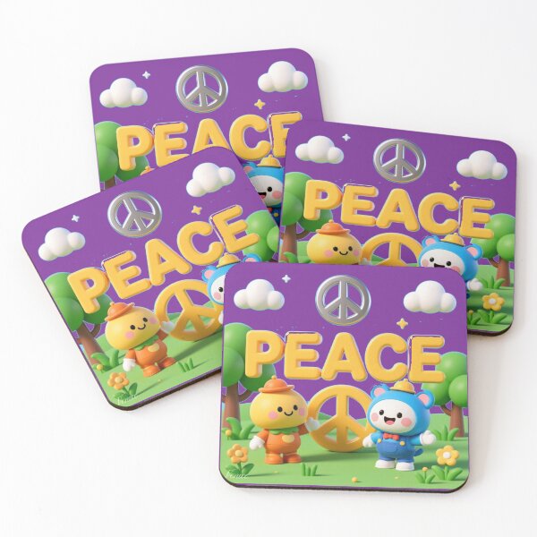 Item preview, PEACE – 3D Cute & Funny Pohang Steel Scene | Whimsical Korea Illustration, designed and sold by PaintMeWorld.