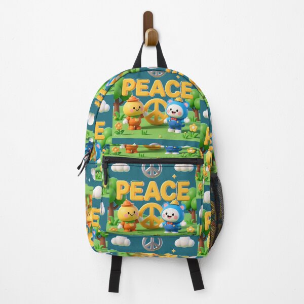 Item preview, PEACE – 3D Cute & Funny Pohang Steel Scene | Whimsical Korea Illustration, designed and sold by PaintMeWorld.
