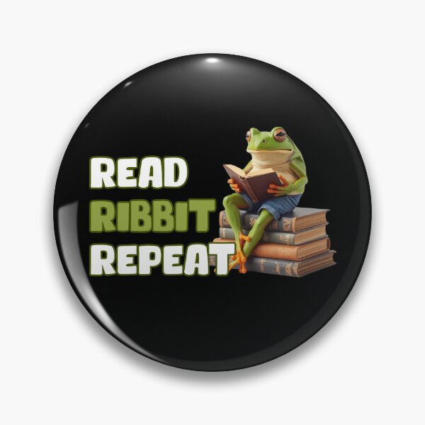 Item preview, Funny Reading Frog Habit – Read Ribbit Repeat designed and sold by KArtcore.