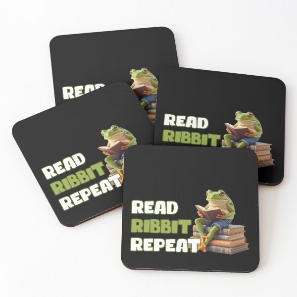 Item preview, Funny Reading Frog Habit – Read Ribbit Repeat designed and sold by KArtcore.