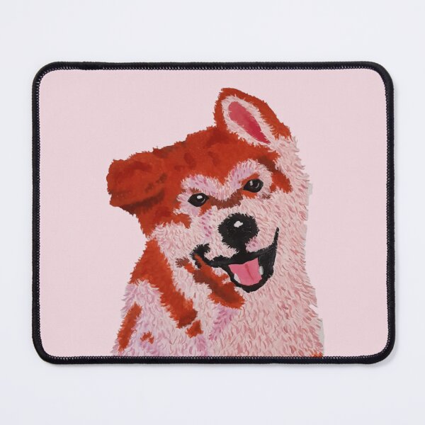 Item preview, Vibrant Pink and Red Fluffy Shiba Dog designed and sold by ConnieClothing.