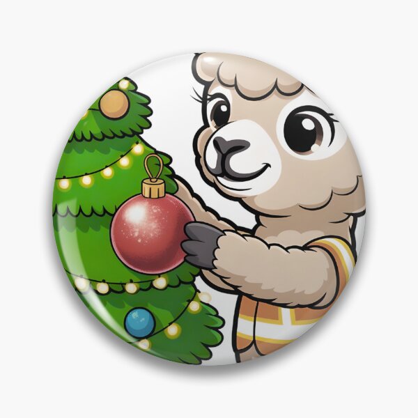 Item preview, Safety Alpaca Decorates the Christmas Tree designed and sold by PeteLawliiet.