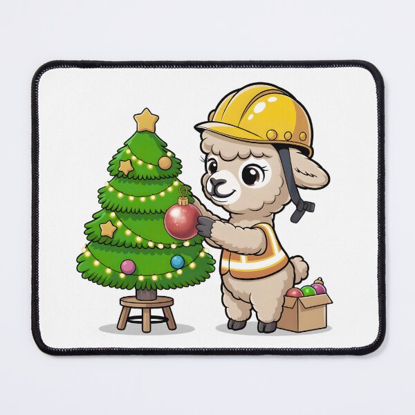 Item preview, Safety Alpaca Decorates the Christmas Tree designed and sold by PeteLawliiet.