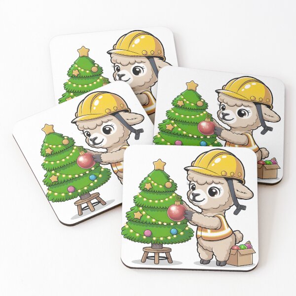 Item preview, Safety Alpaca Decorates the Christmas Tree designed and sold by PeteLawliiet.